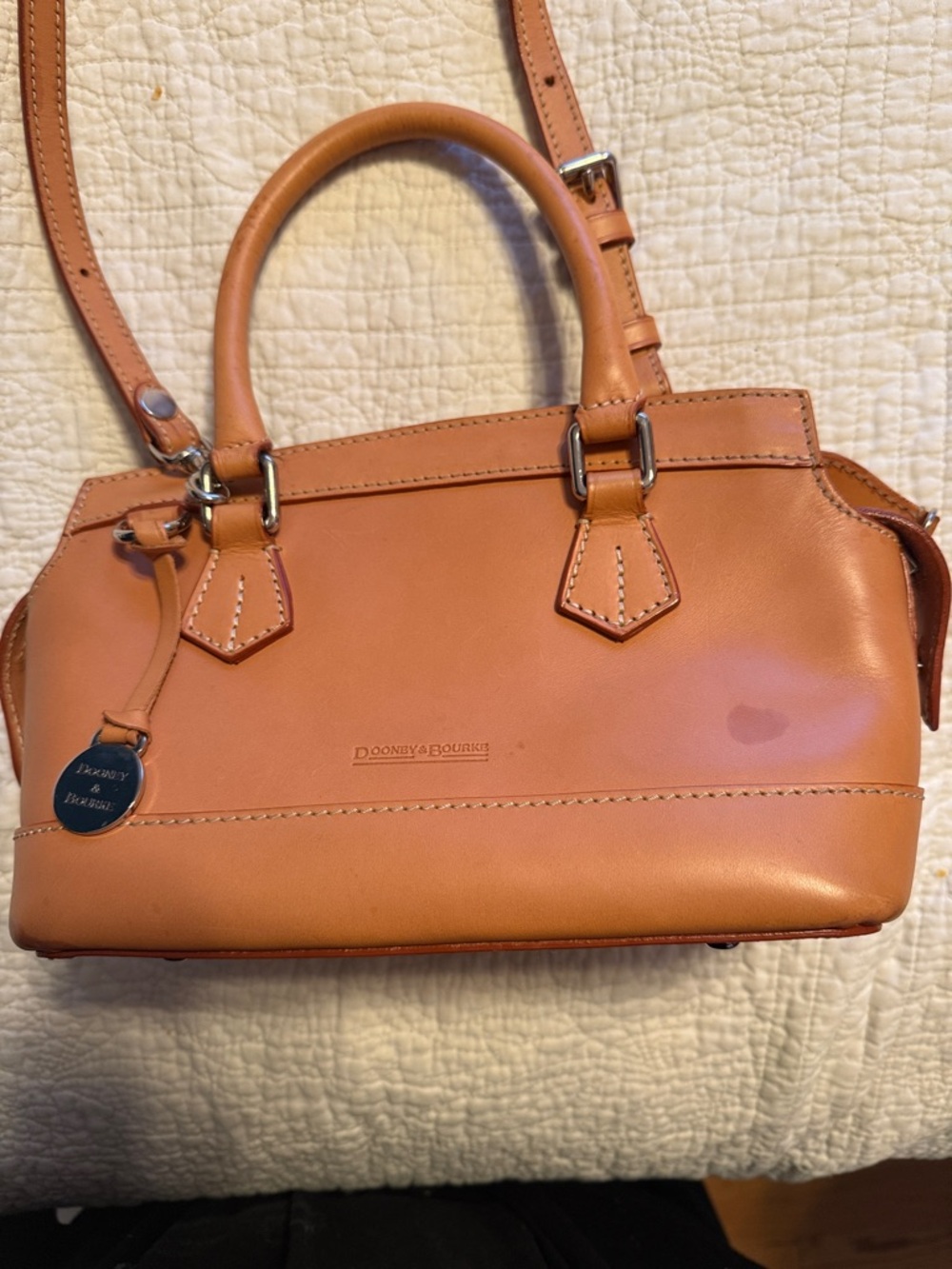Dooney & Bourke Tan Leather Satchel